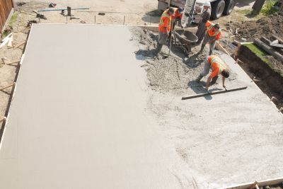 Cement Driveway Pouring