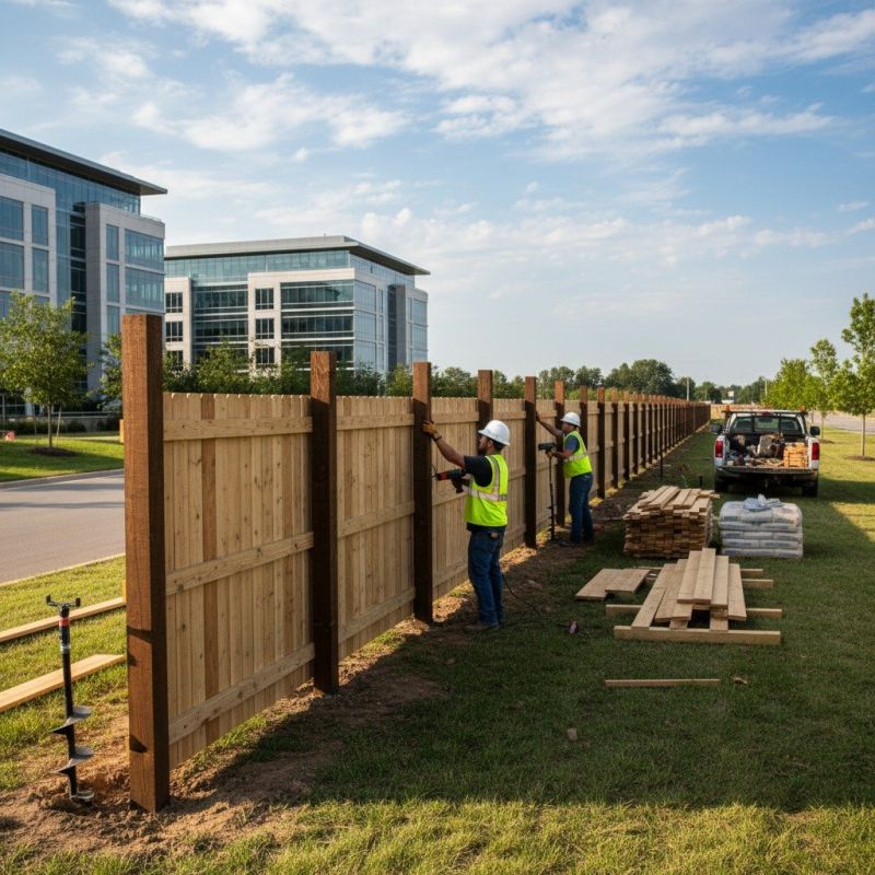 Concrete Fence Installation detail