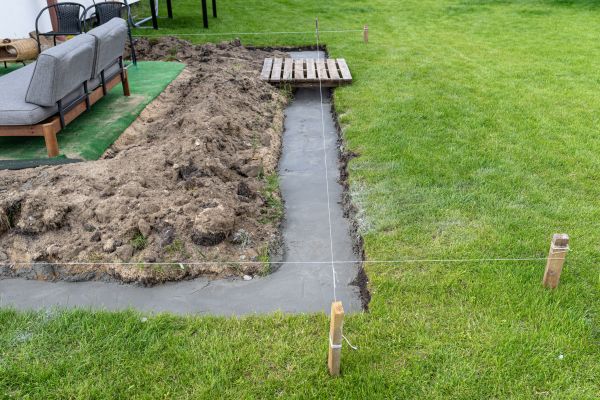 Cement Footer Installation in Acworth